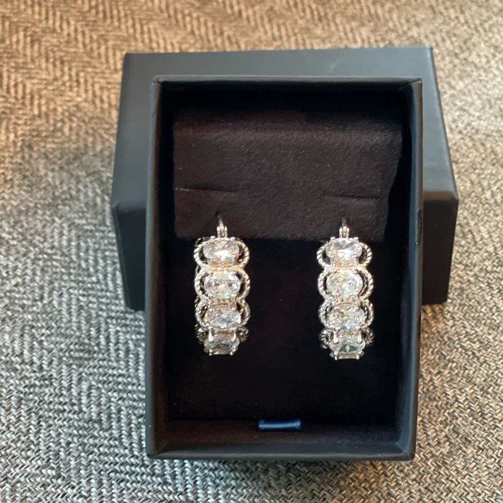 STUNNING Inside and Out Hoop Earrings - Picture 3 of 4